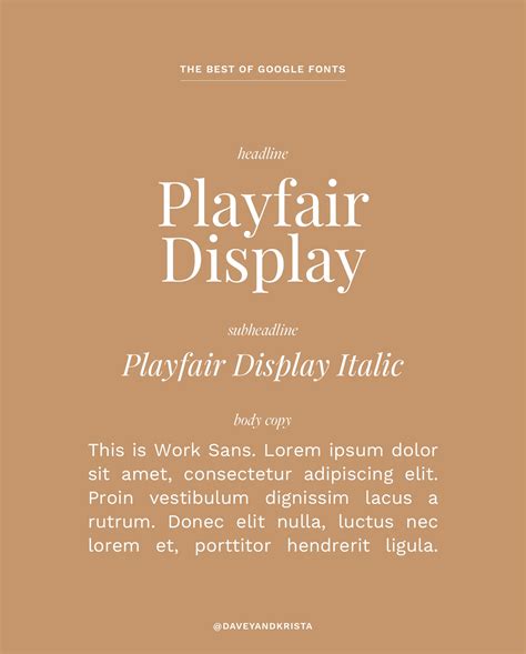 Playfair Display Font PLAYFAIR Free Font