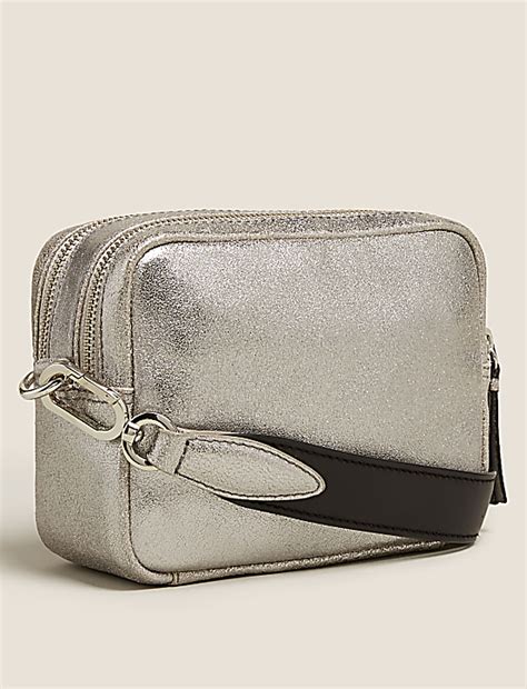 Buy Leather Cross Body Camera Bag at Marks & Spencer