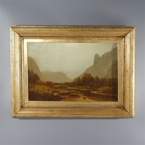 Albert Bierstadt (1830-1902), Landscape Painting of Yosemite, c1870 sold at auction on 2nd March ...