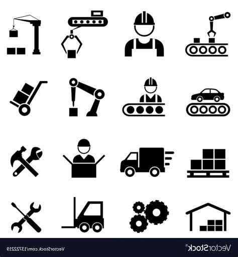 Manufacturing Network Icon Vector 的图像结果