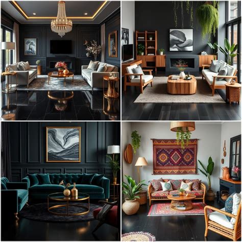 30 Black Floor Living Room Styles To Inspire Your Space