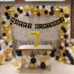 Flipkart.com | Skab Solid 7th / 7 Year ,Black Backdrop Banner, Black ...