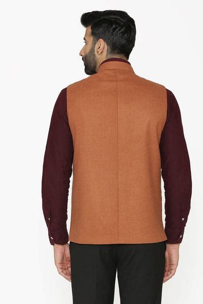 Wintage Men's Tweed Wool Festive and Casual Nehru Jacket Vest Waistcoat ...