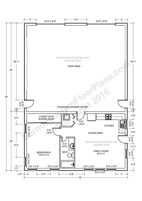 Barn Living Quarters Floor Plans