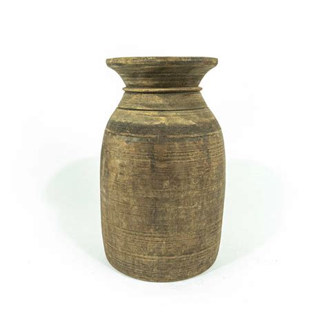 Buy Wooden Pots | Katha Old Wooden Pot | Shop at The Purple Turtles ...
