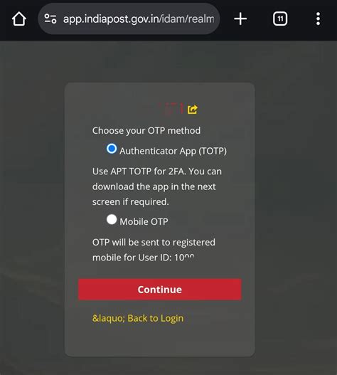 Implementation of TOTP in Production of APT 2.0 Application w.e.f 07/07 ...