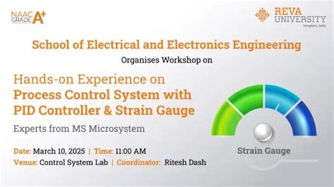 Workshop On “Process Control System With PID Controller & Strain Gauge ...