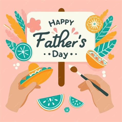 Happy fathers day mexican tacos | Premium Vector