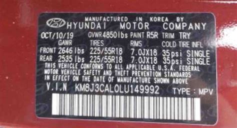 VIN Number Information 的图像结果