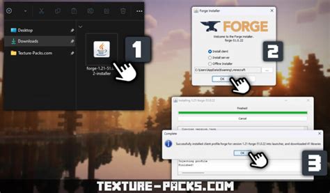 How to Open Forge with Java 的图像结果