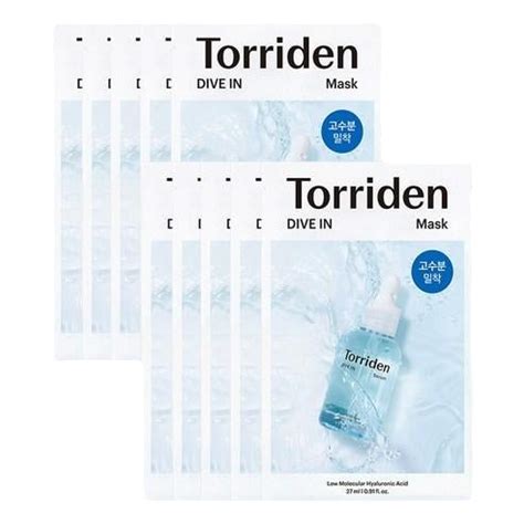 [Torriden] DIVE IN Low Molecular Hyaluronic Acid Mask Sheet 10ea ...