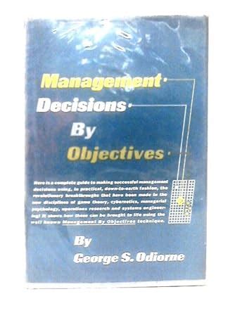 Buy Management Decision by Objectives Book Online at Low Prices in ...