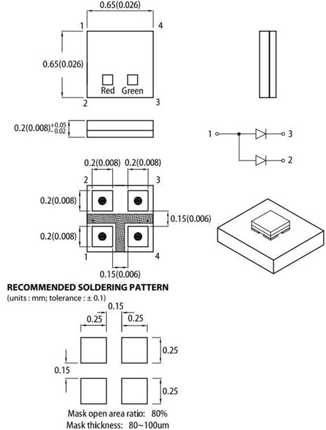 APGF0606 Miniature 0202 Bi-Color SMD LEDs - Kingbright | Mouser