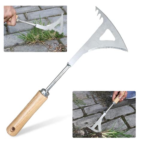HASTHIP Hand Weeder for Garden Weed Removal with 33cm Serrated Blade a ...