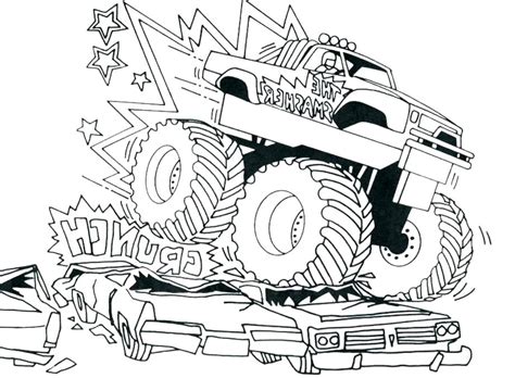 Monster Jam Grave Digger Coloring Pages at GetDrawings | Free download
