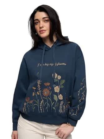 Buy The Souled Store Bloom Women and Girls Long Sleeves Hooded Neck ...