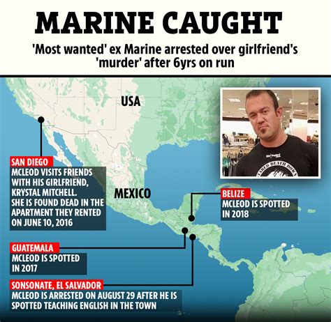 Update in 'murder' of Krystal Mitchell as her 'most wanted' ex-Marine ...