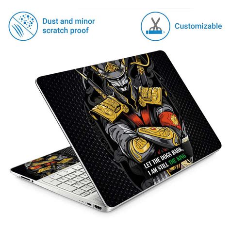 Full Panel Laptop Skin - Dogs Bark the King – SkinsLegend