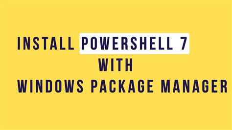 Install PowerShell 7 Windows 10 的图像结果