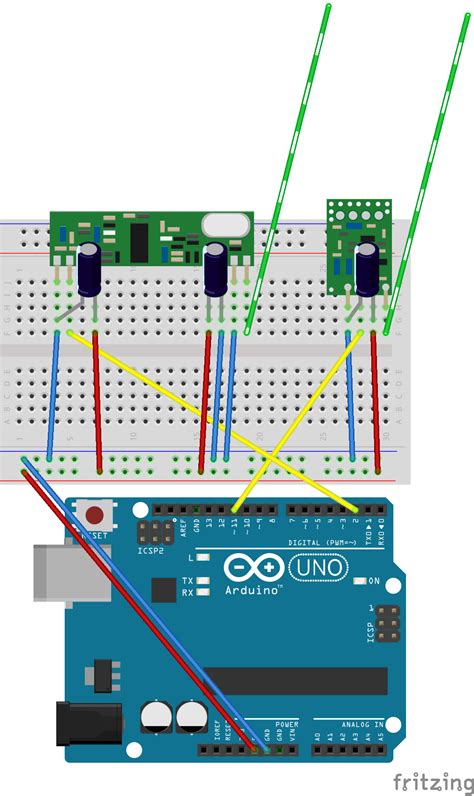 RF Arduino to Arduino Communication with Button 的图像结果