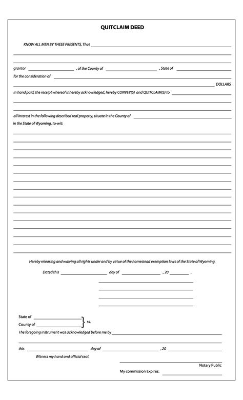 46 Free Quit Claim Deed Forms & Templates ᐅ TemplateLab