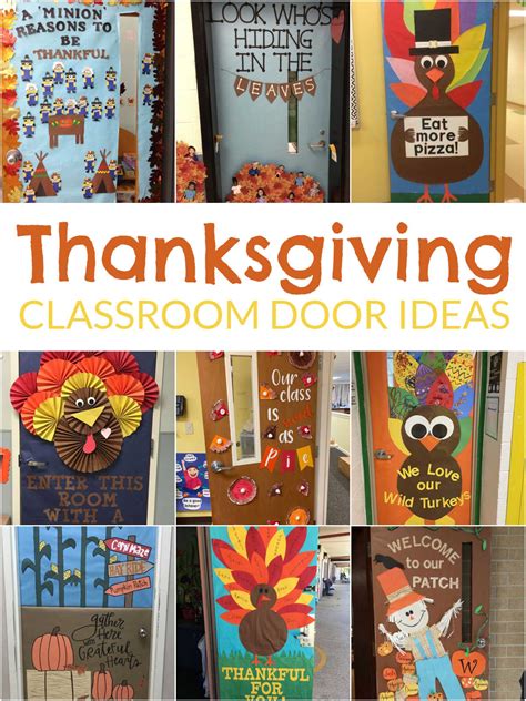 Turkey Classroom Door Decorating Ideas Thanksgiving Classroom Door