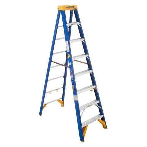 8 ft. Fiberglass Electricians JobStation Step Ladder | Ubuy India