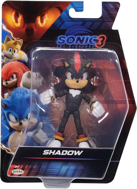 Sonic The Hedgehog Sonic 3 Movie Action Figures 5-Inch Shadow Collector ...