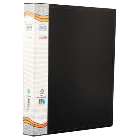 Solo RB- 402 Ring Binder-2-D-Ring A4 - Black/Blue : Amazon.in: Office ...