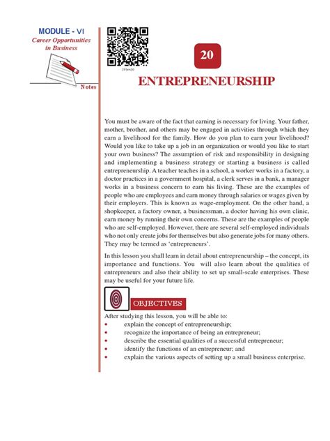 Introduction to Entrepreneurship Module PDF 的图像结果