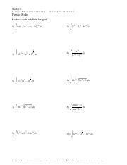 Image result for General Power Rule Integrals Sample Problems