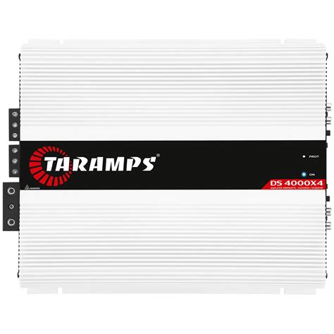 Buy Taramps DS 4000x4 1 Ohm 4000 Watts RMS 4-Channel 1000x4 Watts RMS ...