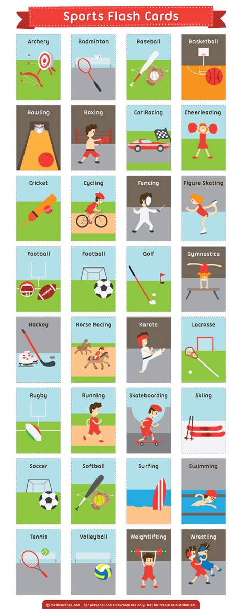 Sports Flash Cards 的图像结果