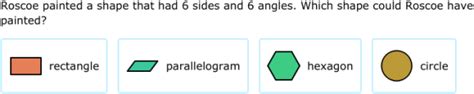 IXL - Which figure is being described? (Class V maths practice)