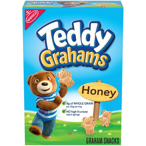 Teddy Grahams Honey Graham Snacks, 10 oz Box - Walmart.com - Walmart.com