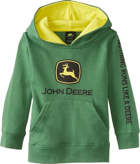 Amazon.com: John Deere Toddler Boys JD Logo Fleece Hoodie, Green, 4T ...