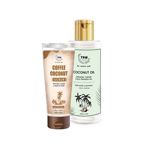 Coco Bliss Combo (Coconut Oil and Coffee Coconut Scrub) – The Natural Wash