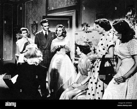 THE ROMANTIC AGE [BR 1949] aka NAUGHTY ARLETTE CAROL MARSH, PAUL DUPUIS, MAI ZETTERLING [centre ...