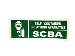 SCBA Safety Sign Board in 3mm foam sheet size 6"X 16" : Amazon.in ...