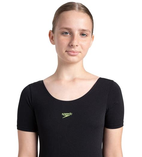 Buy Speedo Girl's Endurance Plus Sleeved Essential U-Back Legsuit ...