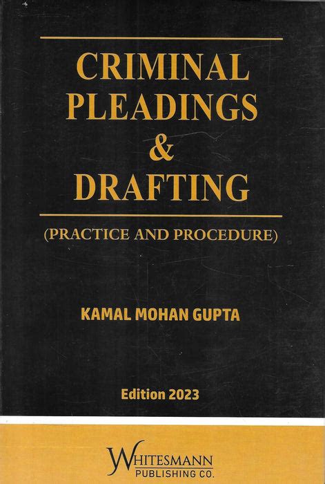 Criminal Pleadings and Drafting Practice and Procedure – M&J Services ...