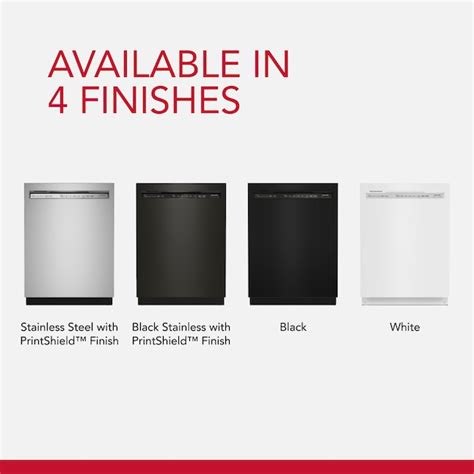 KitchenAid 24-in Front Control Built-In Dishwasher With Third Rack ...