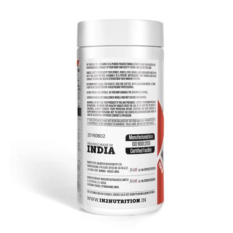 IN2 Omega 3T + Vitamin E, 60 Softgels – IN2 Nutrition