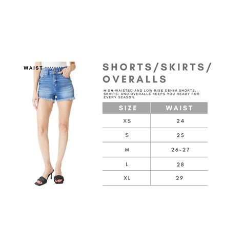 Denim Jeans Size Chart