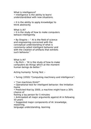 Ai1 - state of art in artificial intelligence - State of the art Deep ...