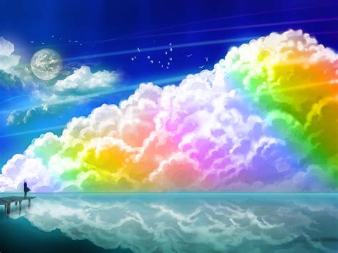 rainbow, Clouds Wallpapers HD / Desktop and Mobile Backgrounds