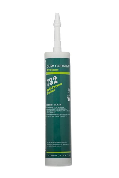 Dow Corning 732 Multi-Purpose Silicone Sealent, 300 ml Cartridge, Clear ...