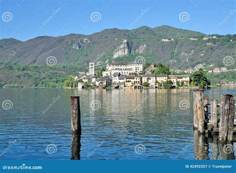 Isola San Giulio,Lake Orta,Italy Stock Image - Image of lake, italian ...