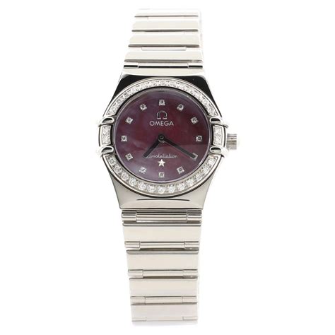 Omega Women's Stainless Steel Quartz Constellation Watch MOP Dial ...