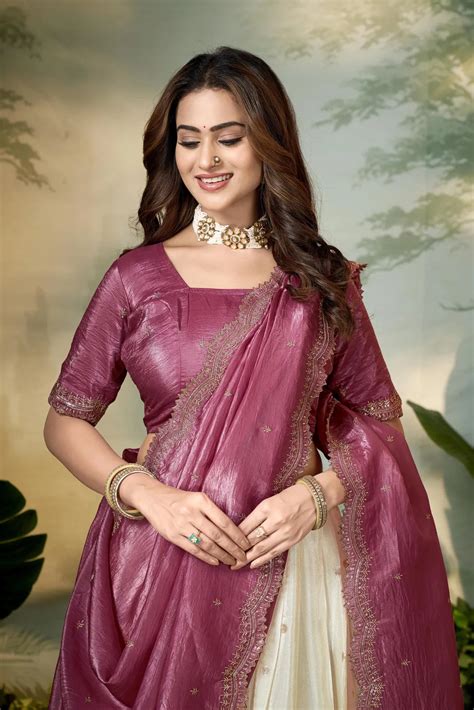 Premalu South Indian Festival Traditional Half Saree – Fabcartz